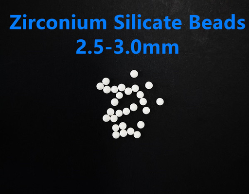 2.5-3.0mm 지르코늄 실리케이트는 비즈 살충제 분산을 부수는 65 산화 지르코늄을 비드로 만듭니다