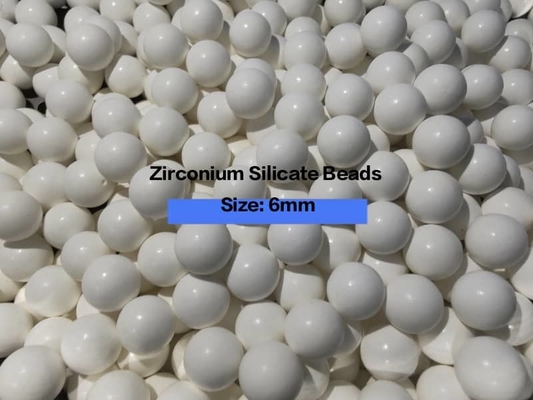 지르코니아 실리케이트 구슬 밀도 65 ZrO2 4.0g/cm3 밀도