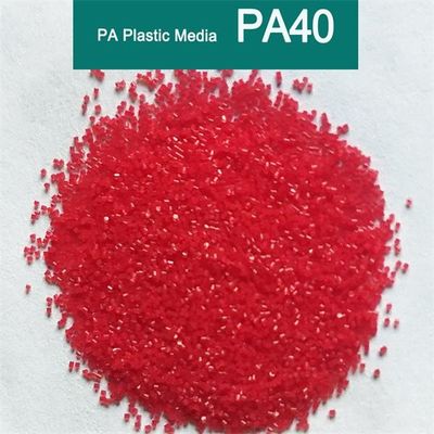 플라스틱 모래 분사 지상 처리를 위한 PA40를 폭파하는 빨간 PA 플라스틱 매체