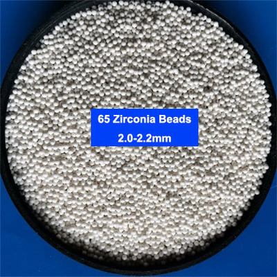페인트를 위해 매체 지르코늄 실리케이트 비즈 1.8-2.0mm 2.0-2.2mm을 부수는 65 산화 지르코늄