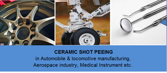High Efficiency Ceramic Shot Peening Media 700HV Hardness Z425 AMS 2431/7A