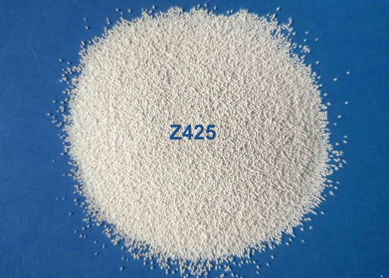 White Ceramic Blasting Media Shot Peeing Zirconia Beads Z850 For Automotive Industries